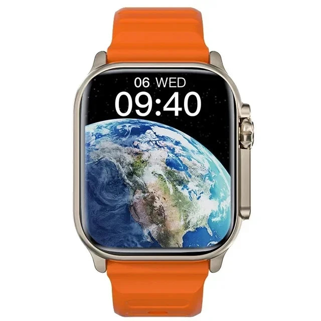 New T900 Ultra Smart Watch Men 49mm Series 9 AMOLED Screen NFC Compass Waterproof For Apple Watch IWO Ultra 9 Call Smartwatch