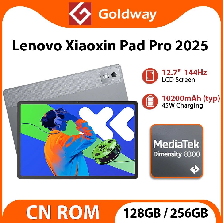 New Lenovo Xiaoxin Pad Pro 2025 MTK Dimensity 8300 128GB 256GB Tablet 12.7'' 2.9K Screen 10200mAh 45W Charge Android Tab ZUI 16