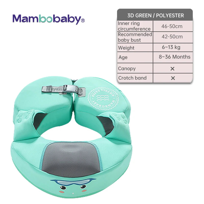 Mambobaby VIP Dropshipping Non-Inflatable Baby  Floats with Canopy  Underarm Swimming  Floater Spa Buoy Trainer Suppliers