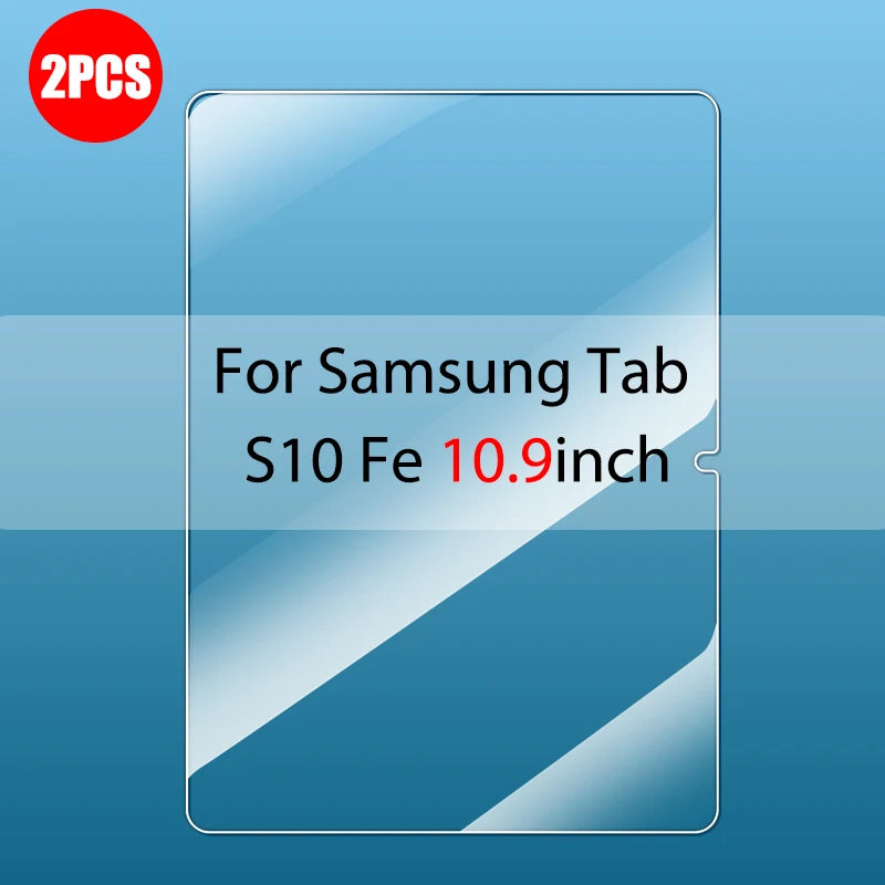 For Samsung Galaxy Tab S10 Fe Plus Tempered Glass Screen Protector On samsung galaxy tab s10 fe fe+ plus 2025 9H Film