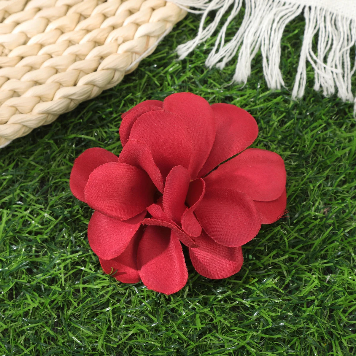 Orchid Flowers Hair Clips Bohemian Small Hairpin Bridal Barrette Beach Wedding Flower Women Holiday Hair Clip Hair Accessories