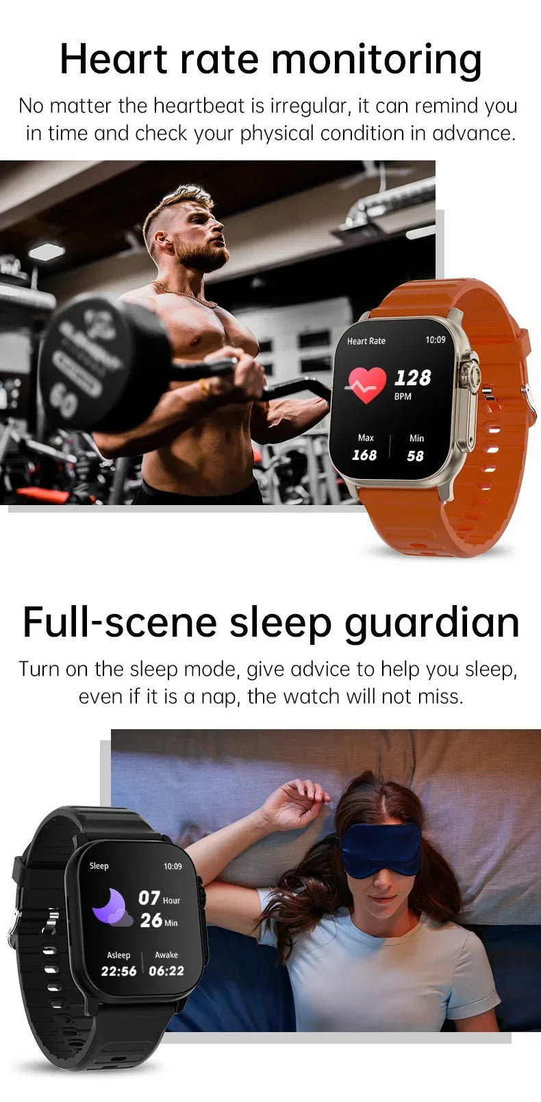 2025 T900 Ultra 2 Smart Watch Men 49mm Series 8 2.3 "AMOLED Screen NFC Compass Waterproof For Apple Watch IWO Ultra 8 Smartwatch