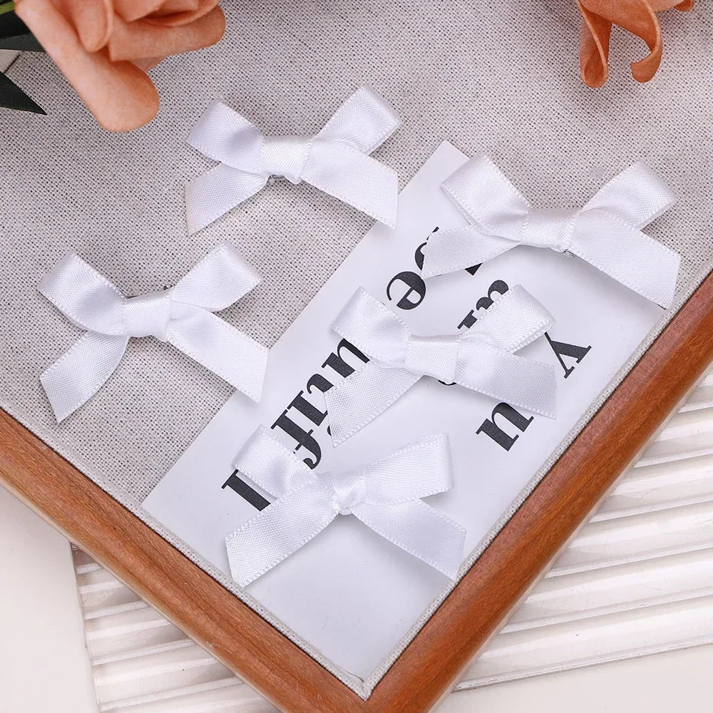 5-24Pcs Y2k Girls Bows Mini Hair Clips Metal Hairpin Headwear Barrette Handmade Ribbon Bow Bangs Clip Fashion Hair Accessories