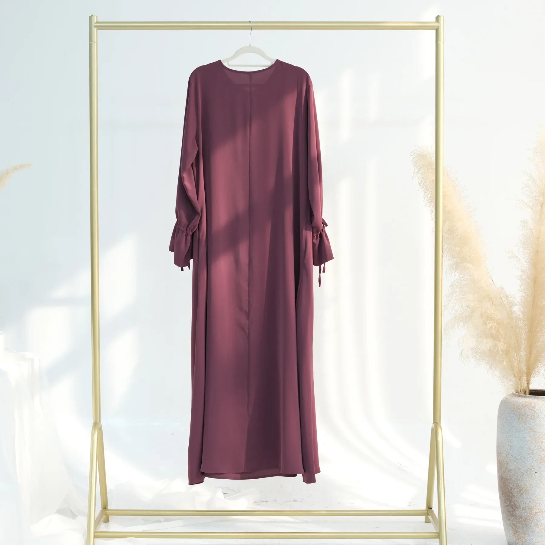 Ramadan Arabic Muslim Women Modest Dress 2025 Elegant Dubai Plain Abaya Islamic Church Clothing Fashion Loose Turkey Solid Robe