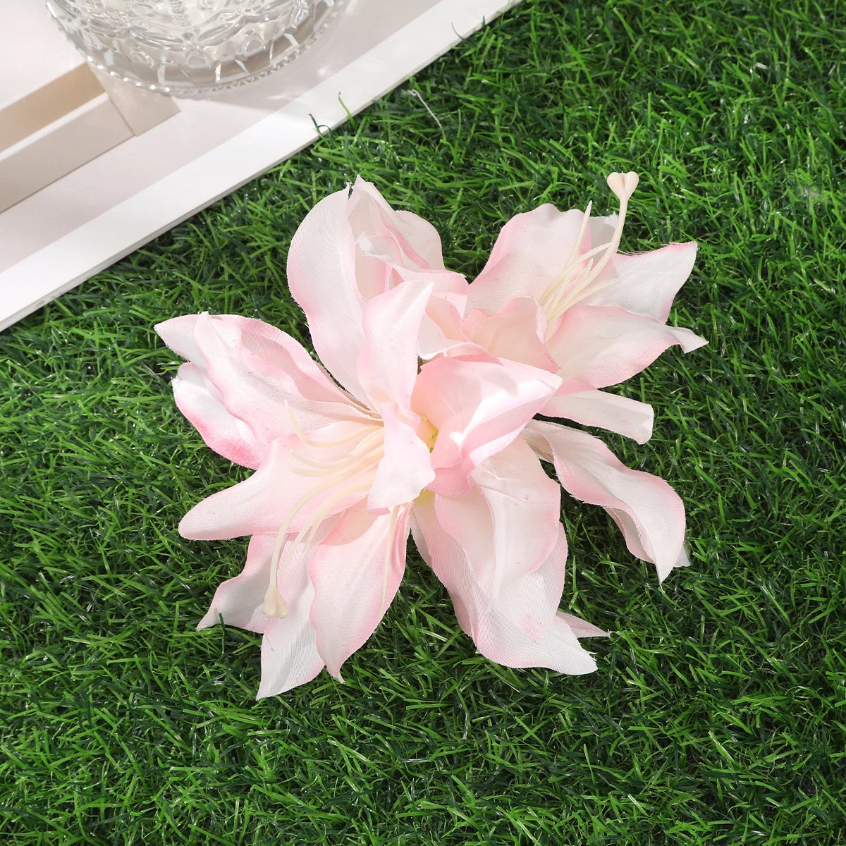 Orchid Flowers Hair Clips Bohemian Small Hairpin Bridal Barrette Beach Wedding Flower Women Holiday Hair Clip Hair Accessories