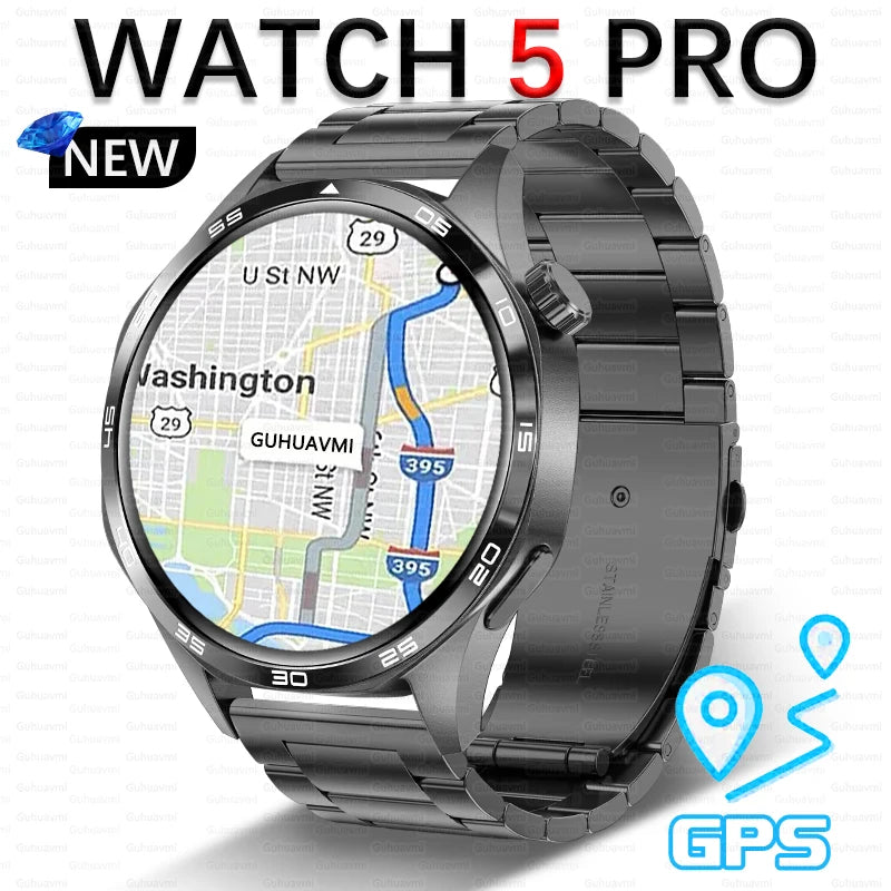 For HUAWEI IOS Outdoor Sport GPS Smart Watch Men 1.53-inch HD AMOLED Screen IP68 Waterproof Bluetooth Call NFC Smartwatch 2025