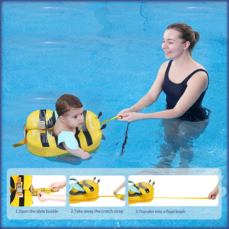 Mambobaby VIP Dropshipping Non-Inflatable Baby  Floats with Canopy  Underarm Swimming  Floater Spa Buoy Trainer Suppliers