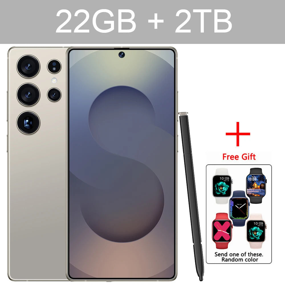 Cellphones S25 Ultra 7.3HD Original Mobile Phones 4G 5G Dual SIM Card Smartphone 7800mAh Android 14 Global Version Cell Phone