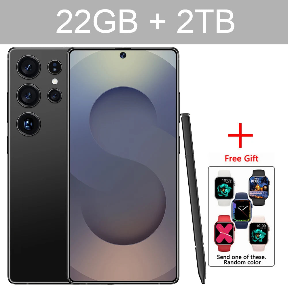 Cellphones S25 Ultra 7.3HD Original Mobile Phones 4G 5G Dual SIM Card Smartphone 7800mAh Android 14 Global Version Cell Phone