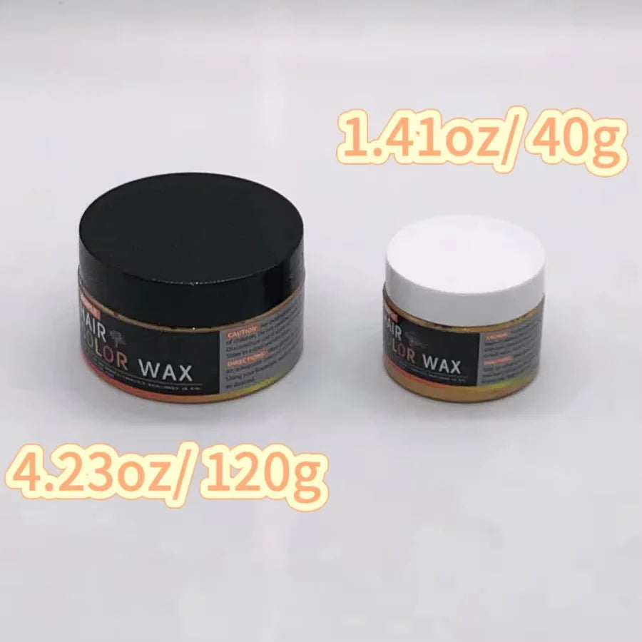 GOIPLE DIY Hairs Dyed Mud Hair Colour Wax Easy To Wash Long Lasting Dye for Eyebrow Beards Coloring Temporary Hair Colour Cream