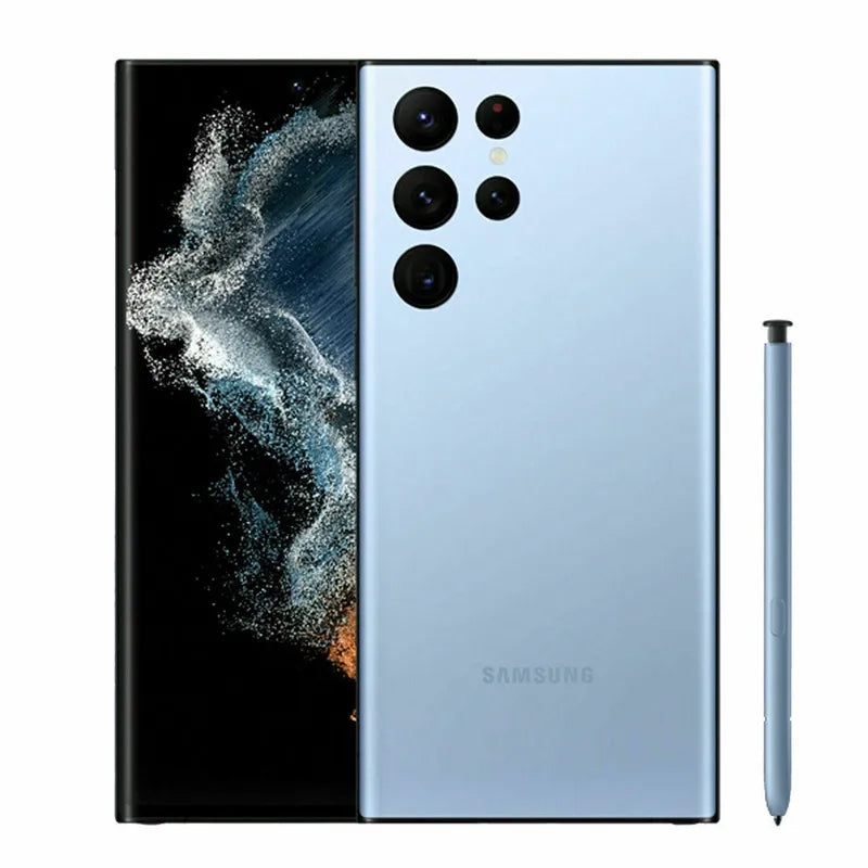 Samsung Galaxy S22 Ultra 5G S908U1 6.8" AMOLED 8/12GB 12/128/256/512GB ROM Snapdragon NFC S Pen Original Unlocked Cellphone