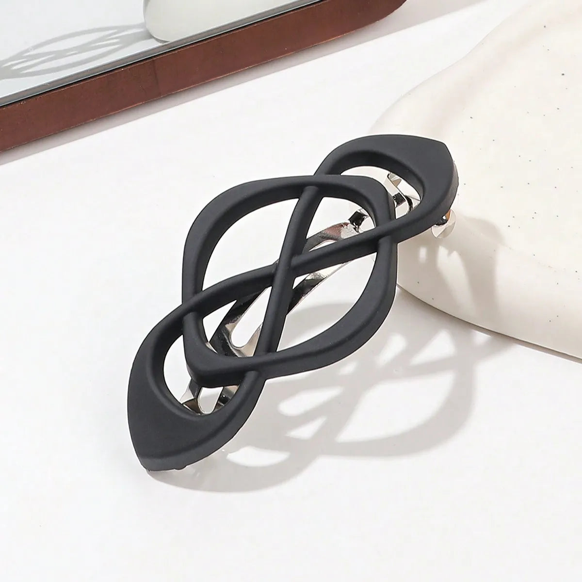 1Pcs French Paris Hair Barrettes for Women Thick Hair,Decorative Hair Clip,Strong Hold Grip Barrette Hair Clips,No Slip Styling