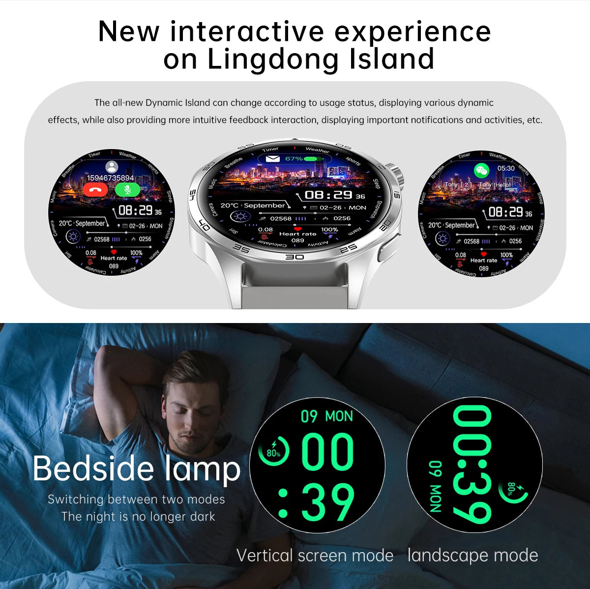 For HUAWEI IOS Outdoor Sport GPS Smart Watch Men 1.53-inch HD AMOLED Screen IP68 Waterproof Bluetooth Call NFC Smartwatch 2025