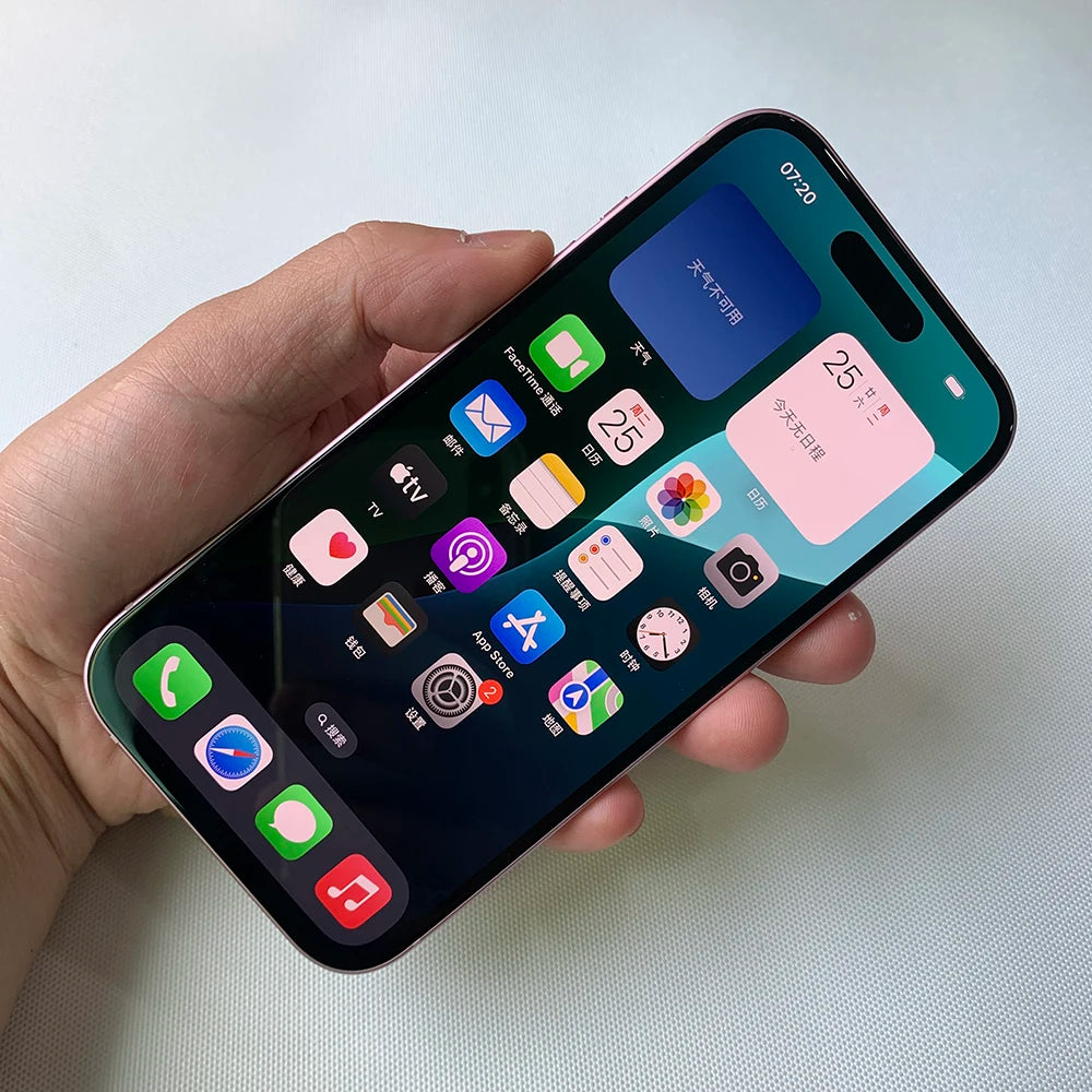 Original Used Apple iPhone 15 5G Mobile Phone Face ID 128GB/256/512GB Dual e-SIM NFC 48MP+12MP IOS A16 Hexa-Core SmartPhone