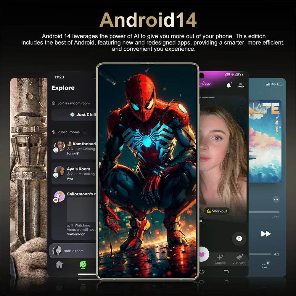 Cellphones S25 Ultra 7.3HD Original Mobile Phones 4G 5G Dual SIM Card Smartphone 7800mAh Android 14 Global Version Cell Phone