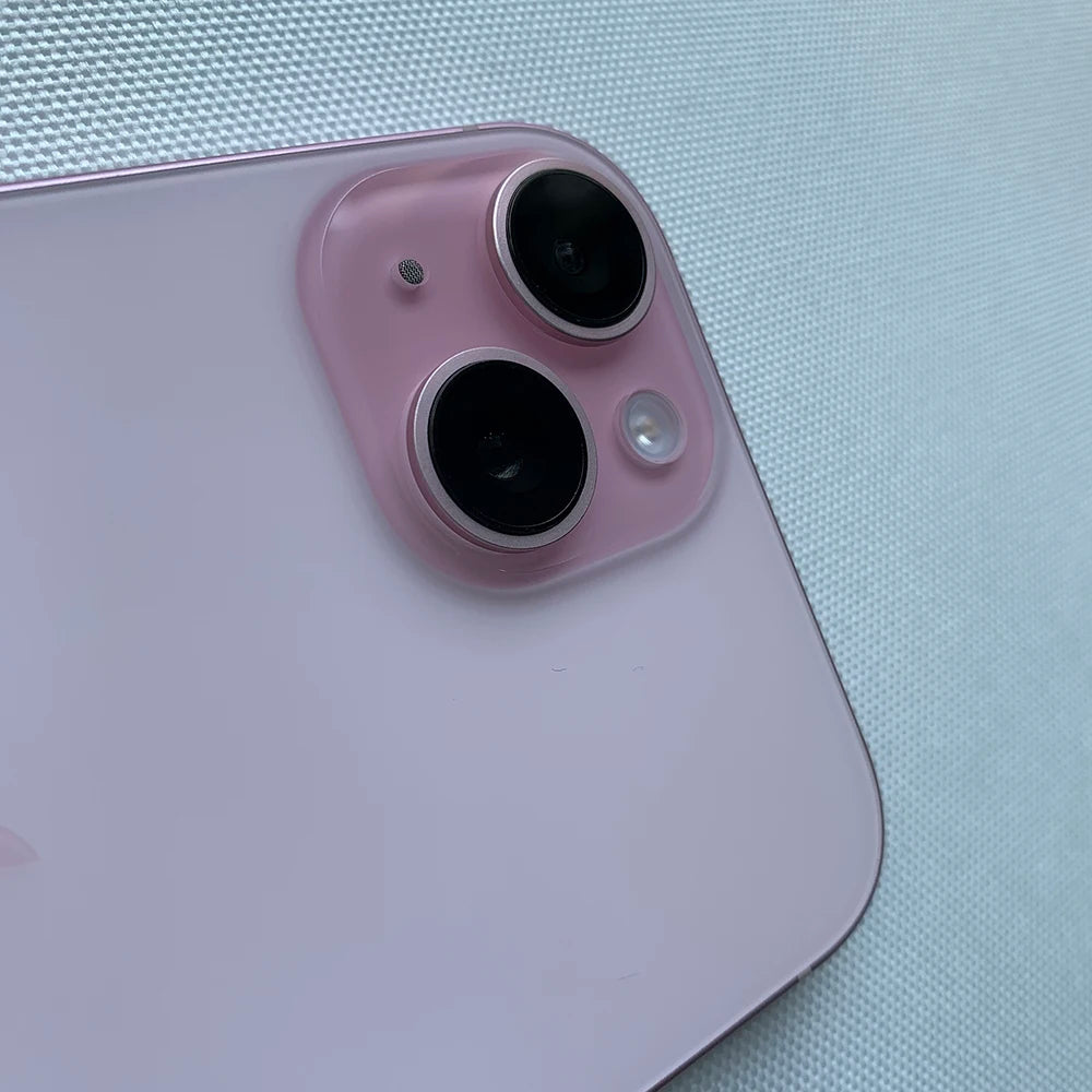 Original Used Apple iPhone 15 5G Mobile Phone Face ID 128GB/256/512GB Dual e-SIM NFC 48MP+12MP IOS A16 Hexa-Core SmartPhone