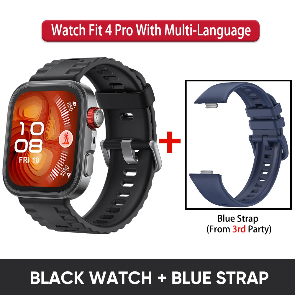 HUAWEI Watch Fit 4 Pro Smartwatch,1.82 inch AMOLED Display,Sapphire Glass,ECG,Heatrate Tracking,compatible with iOS and Android