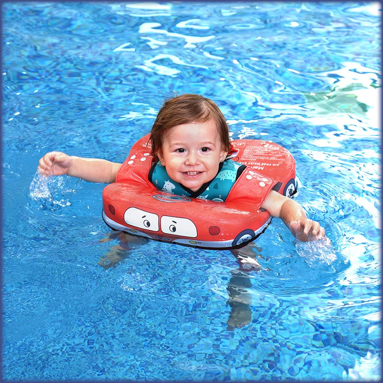 Mambobaby VIP Dropshipping Non-Inflatable Baby  Floats with Canopy  Underarm Swimming  Floater Spa Buoy Trainer Suppliers