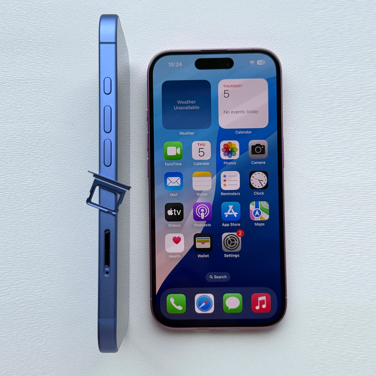 100% Original  Apple IPhone 16 Dual SIM Card 6.1" Cellphone 5G Unlocked OLED Face ID A18 128/256/512GB ROM 8GB RAM Smartphone