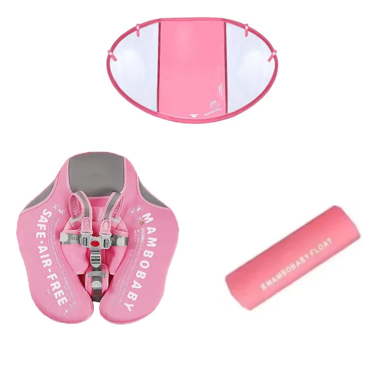 Mambobaby Baby Waist Floating Lying Swimming Ring Pool Toy Swimming Trainer Solid Non-Inflatable Newborn Baby Swim