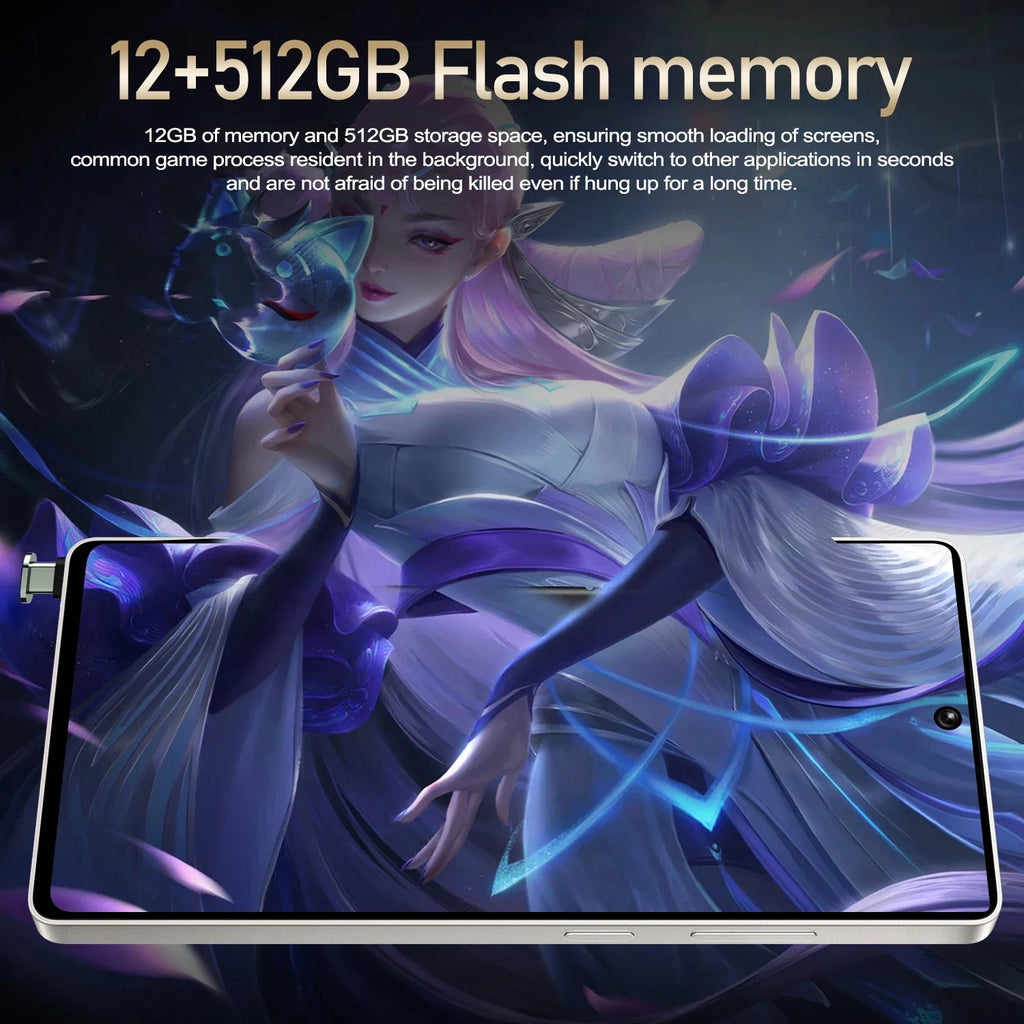 FUFFI S25 Pro Smartphone Cellphones Android 12,6.8 inch Screen,12+512GB,24+48MP Mobile phone 5800mAh Google Play Store,Phone 5G