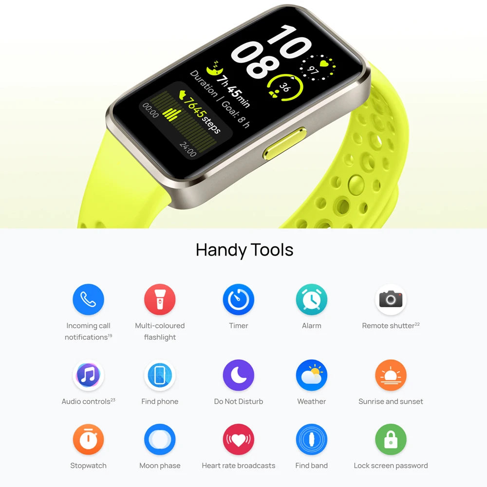 Huawei Band 10,Global Version Smartwatch,Compatible with IOS & Android,Sleep Tracking,Health monitor,14 days battery life,