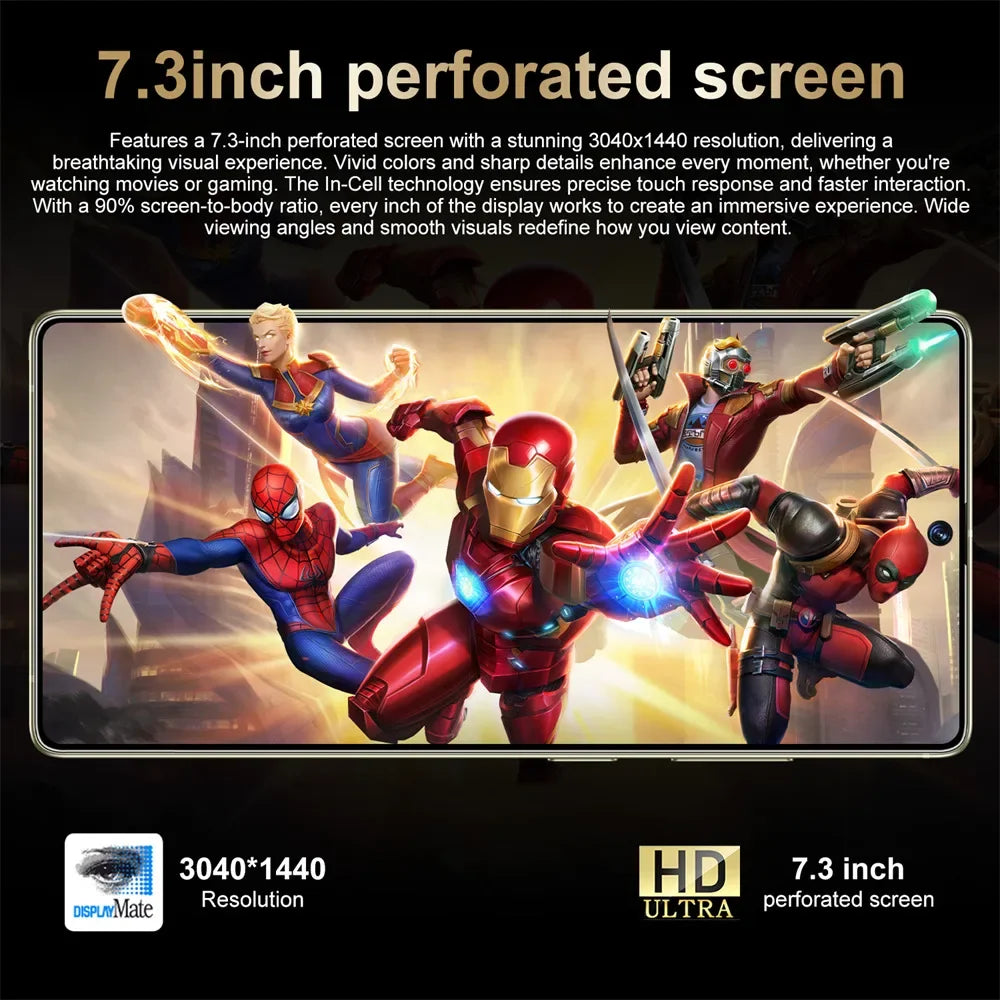 Cellphones S25 Ultra 7.3HD Original Mobile Phones 4G 5G Dual SIM Card Smartphone 7800mAh Android 14 Global Version Cell Phone