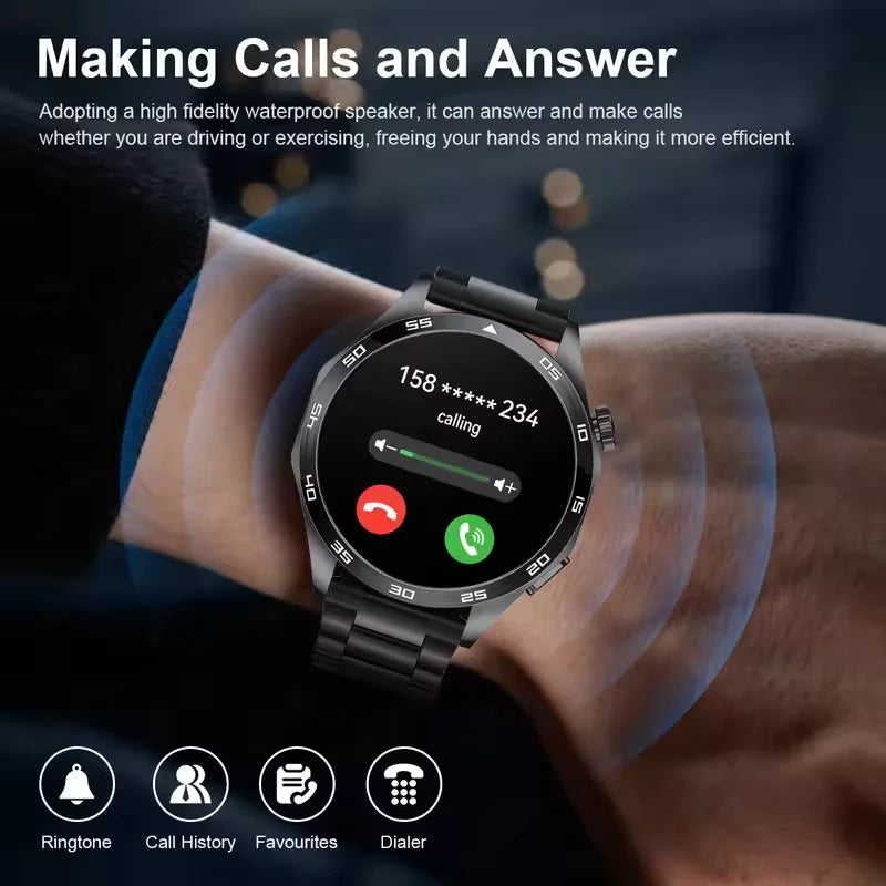 For HUAWEI GT5 Pro GPS NFC Smart Watch Men 360*360 AMOLED Screen Heart rate Bluetooth Call IP67 Waterproof Man Smartwatch 2025