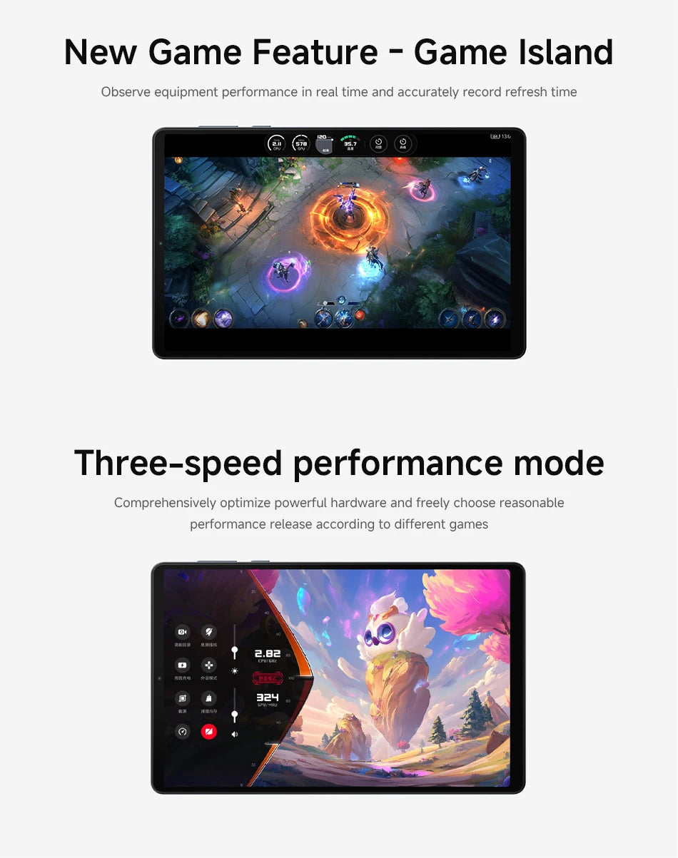 Lenovo Legion Y700 2025 Gaming Tablet 256GB 512GB ROM Snapdragon 8 Gen 3 8.8" 165Hz Display 6550mAh 68W Charging Android Tab