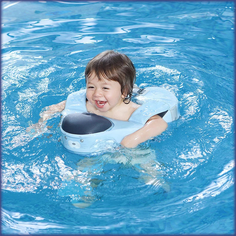 Mambobaby VIP Dropshipping Non-Inflatable Baby  Floats with Canopy  Underarm Swimming  Floater Spa Buoy Trainer Suppliers