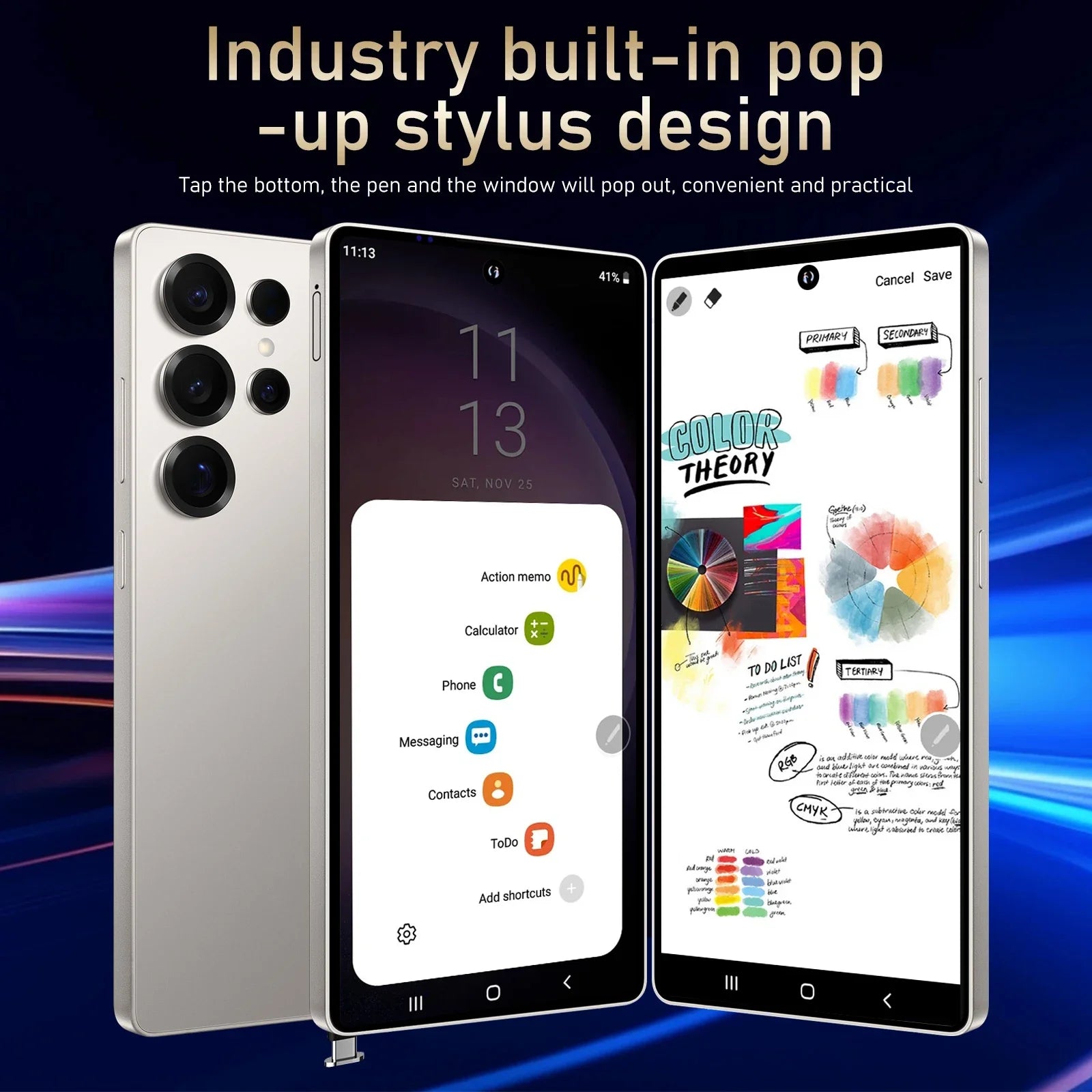 FUFFI S25 Pro Smartphone Cellphones Android 12,6.8 inch Screen,12+512GB,24+48MP Mobile phone 5800mAh Google Play Store,Phone 5G