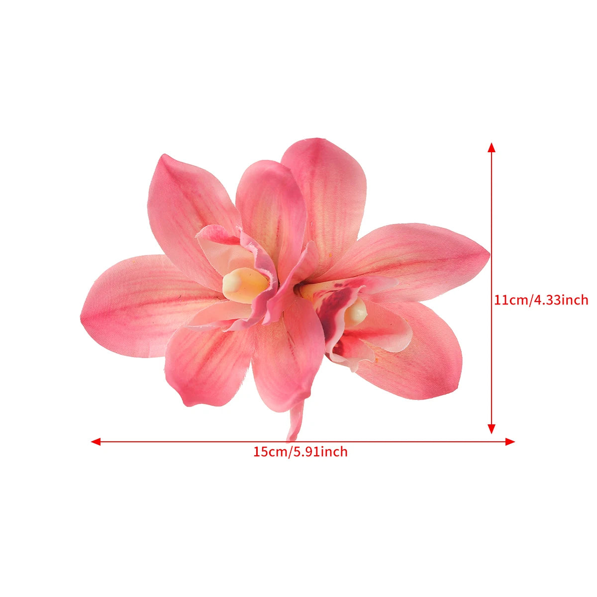 Orchid Flowers Hair Clips Bohemian Small Hairpin Bridal Barrette Beach Wedding Flower Women Holiday Hair Clip Hair Accessories
