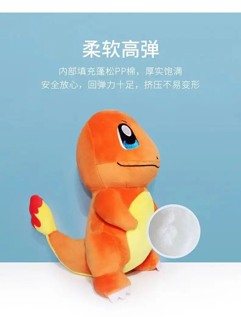 Anime Pokemon Plush Toys Charmander Bulbasaur Squirtle Pikachu Plush  Stuffed Animal Toy Pokemon Doll Kids Gift