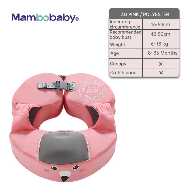 Mambobaby VIP Dropshipping Non-Inflatable Baby  Floats with Canopy  Underarm Swimming  Floater Spa Buoy Trainer Suppliers
