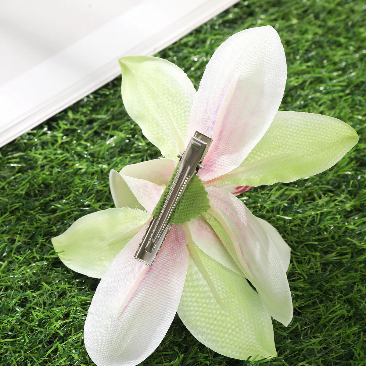 Orchid Flowers Hair Clips Bohemian Small Hairpin Bridal Barrette Beach Wedding Flower Women Holiday Hair Clip Hair Accessories