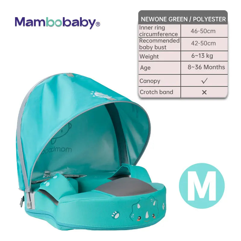 Mambobaby VIP Dropshipping Non-Inflatable Baby  Floats with Canopy  Underarm Swimming  Floater Spa Buoy Trainer Suppliers