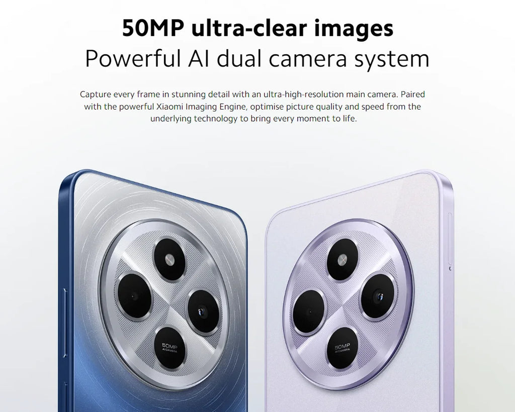 World Premiere Xiaomi Redmi 14C Global Version Immersion 6.88'' 120Hz Display 50MP AI Dual Camera Massive 5160mAh Battery