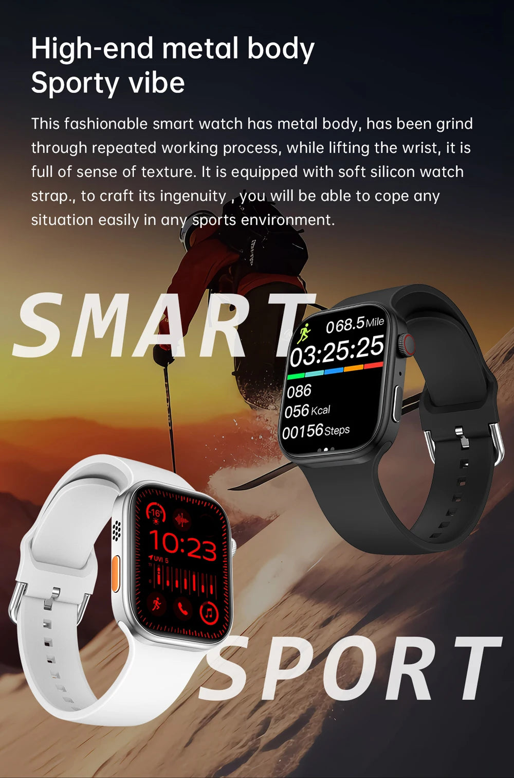 NEW Global Smartwatch For Apple Watch 1.83 Screen Multi Sport Mode Wireless Bluetooth Call Heart Rate Monitor For Men Women