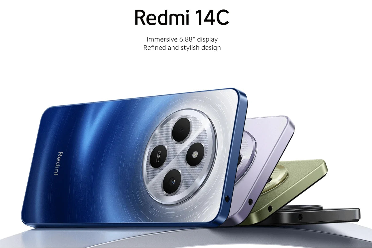 World Premiere Xiaomi Redmi 14C Global Version Immersion 6.88'' 120Hz Display 50MP AI Dual Camera Massive 5160mAh Battery