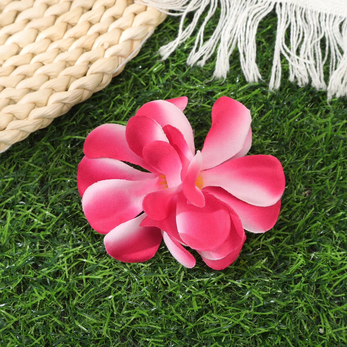 Orchid Flowers Hair Clips Bohemian Small Hairpin Bridal Barrette Beach Wedding Flower Women Holiday Hair Clip Hair Accessories