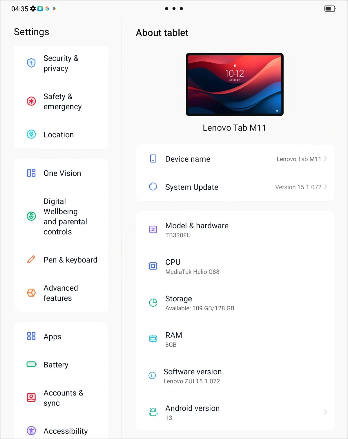 Global Firmware 8GB 128GB Original New Lenovo Pads Zhaoyang Tab K10 M11 10.95' 90Hz MTK Wifi /LTE Helio G88 Tablets 7040mAh