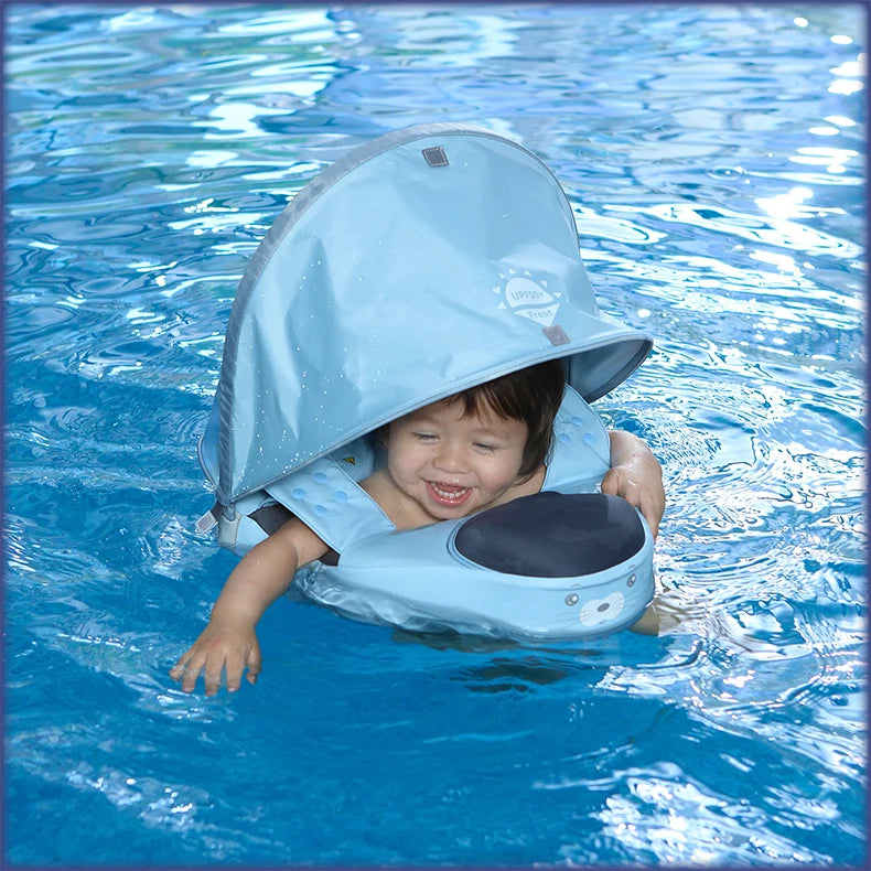 Mambobaby VIP Dropshipping Non-Inflatable Baby  Floats with Canopy  Underarm Swimming  Floater Spa Buoy Trainer Suppliers