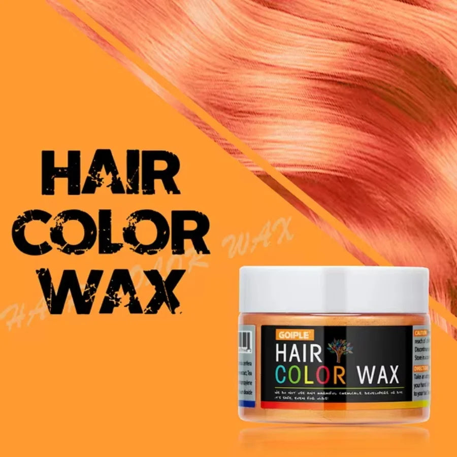 GOIPLE DIY Hairs Dyed Mud Hair Colour Wax Easy To Wash Long Lasting Dye for Eyebrow Beards Coloring Temporary Hair Colour Cream