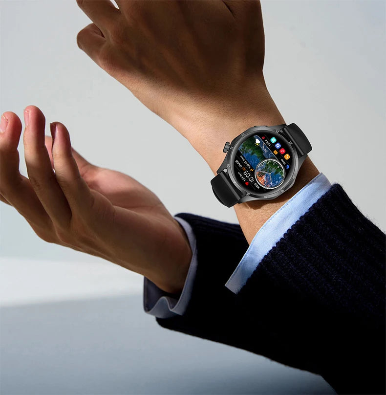 For HUAWEI GT5 Pro GPS NFC Smart Watch Men 360*360 AMOLED Screen Heart rate Bluetooth Call IP67 Waterproof Man Smartwatch 2025