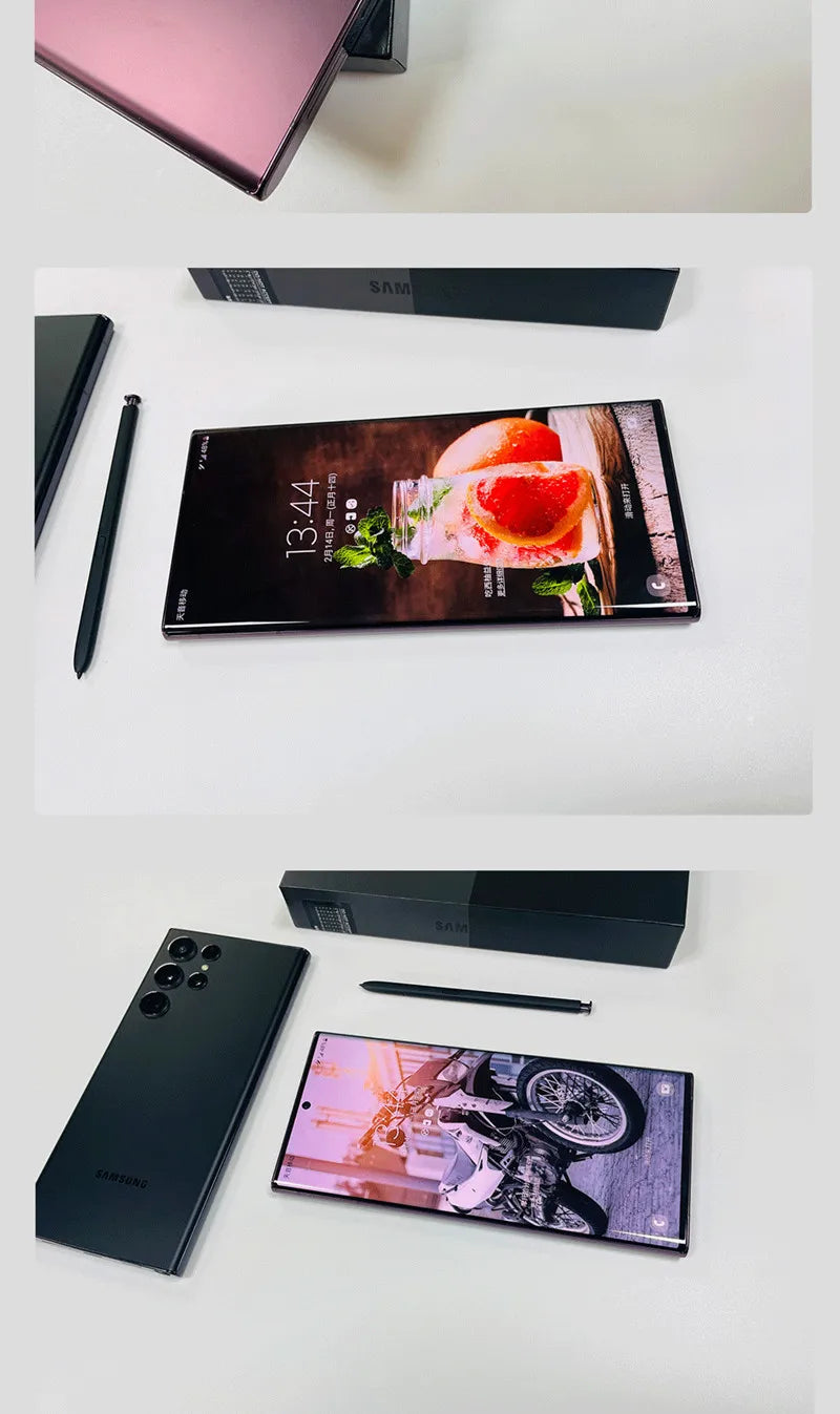 Samsung Galaxy S22 Ultra 5G S908U1 6.8" AMOLED 8/12GB 12/128/256/512GB ROM Snapdragon NFC S Pen Original Unlocked Cellphone