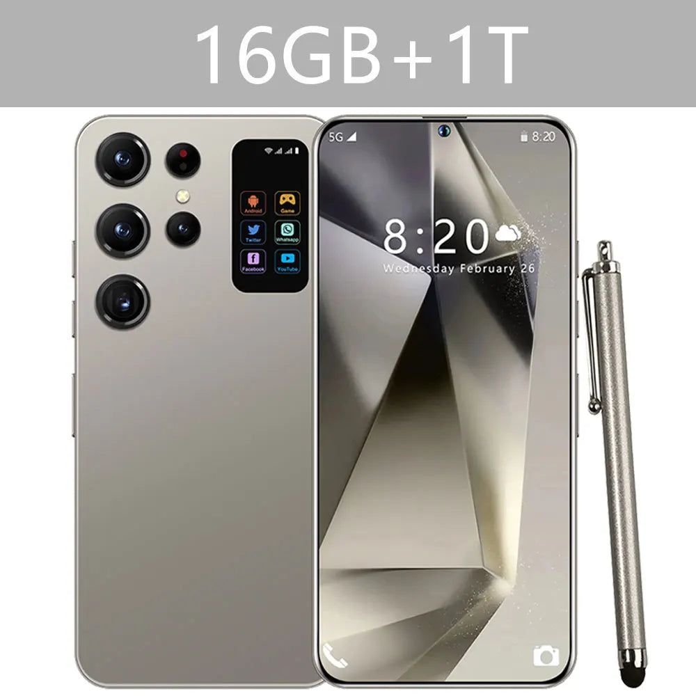2025 Cellphones S25 Ultra Original 5G Smartphone 7.3HD Dual SIM Card Cell Phone 7800mAh Android 14 Global Version Mobile Phones