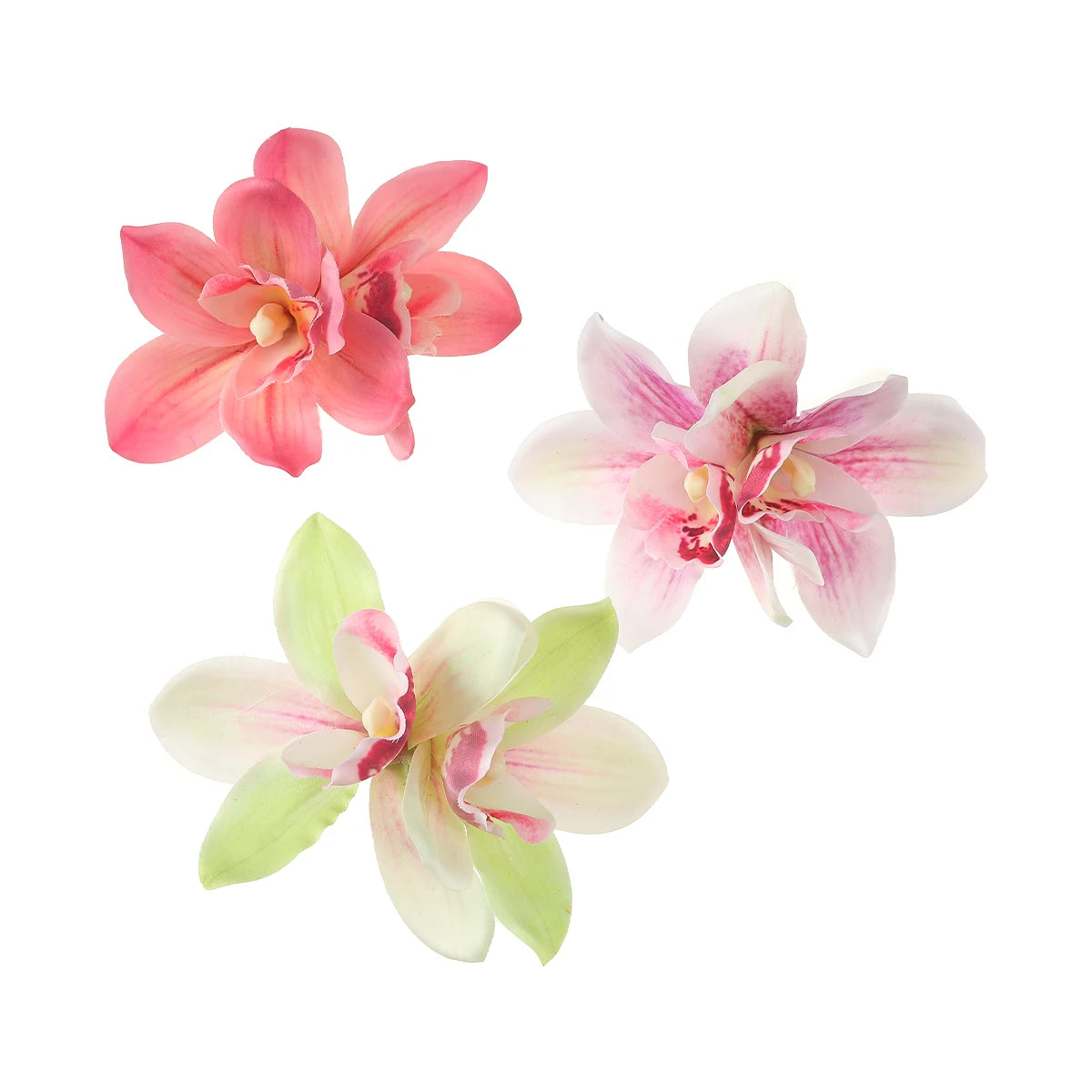 Orchid Flowers Hair Clips Bohemian Small Hairpin Bridal Barrette Beach Wedding Flower Women Holiday Hair Clip Hair Accessories