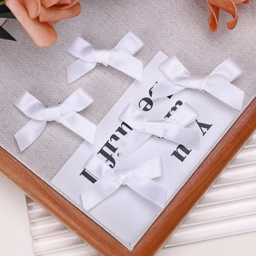 5-24Pcs Y2k Girls Bows Mini Hair Clips Metal Hairpin Headwear Barrette Handmade Ribbon Bow Bangs Clip Fashion Hair Accessories