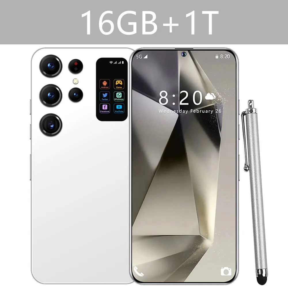 2025 Cellphones S25 Ultra Original 5G Smartphone 7.3HD Dual SIM Card Cell Phone 7800mAh Android 14 Global Version Mobile Phones