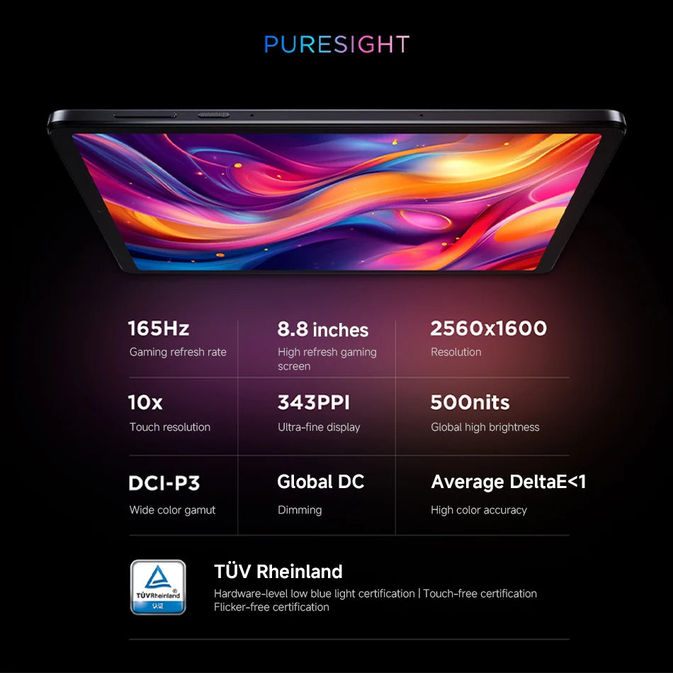 Lenovo Legion Y700 2025 Gaming Tablet 256GB 512GB ROM Snapdragon 8 Gen 3 8.8" 165Hz Display 6550mAh 68W Charging Android Tab